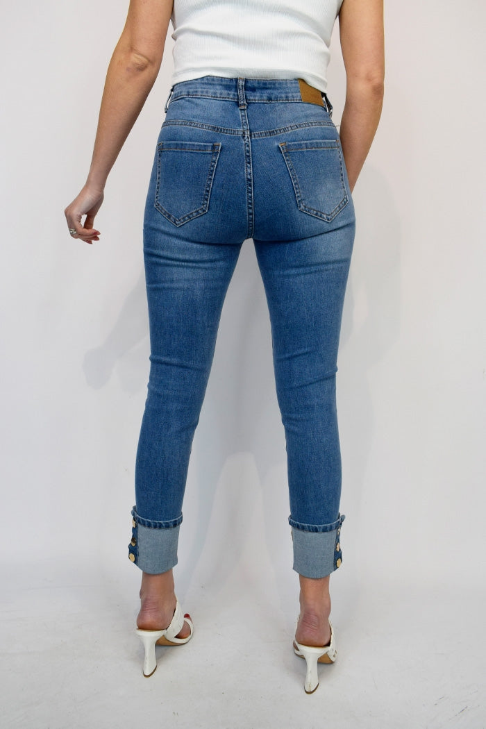 Button Hem B&S Jeans