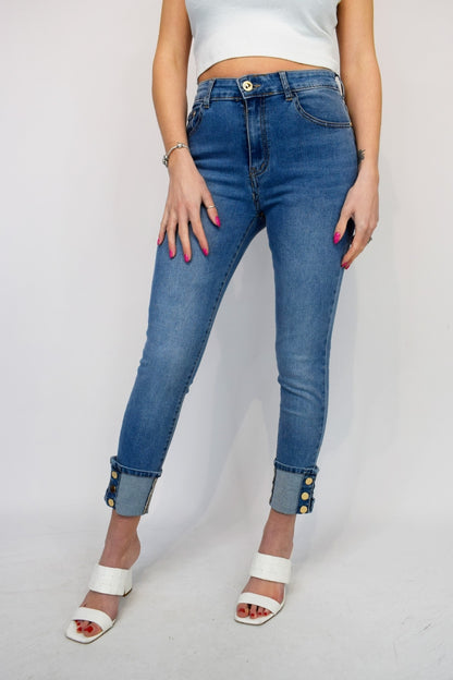 Button Hem B&S Jeans