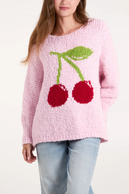 Cherry Soft Knit Jumper