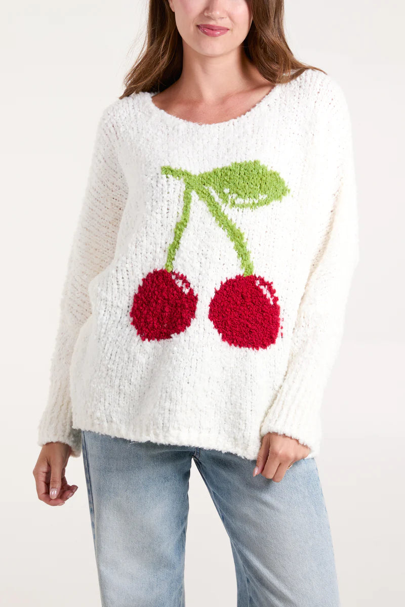 Cherry Soft Knit Jumper