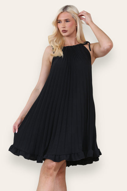 Billie Pleated Ruffle Sundress