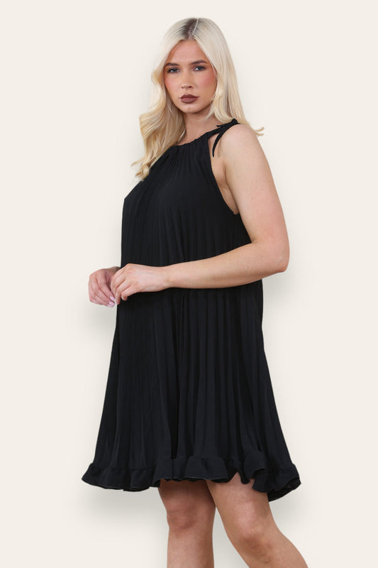 Billie Pleated Ruffle Sundress