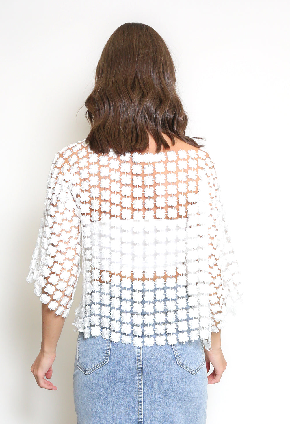 Laser Cut Crochet Top