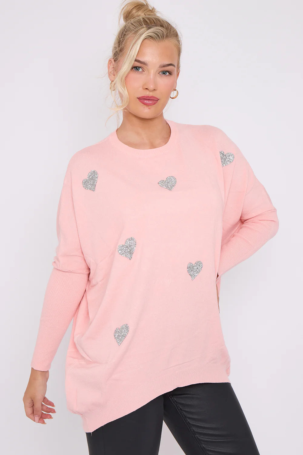 Heart Embellished Jumper