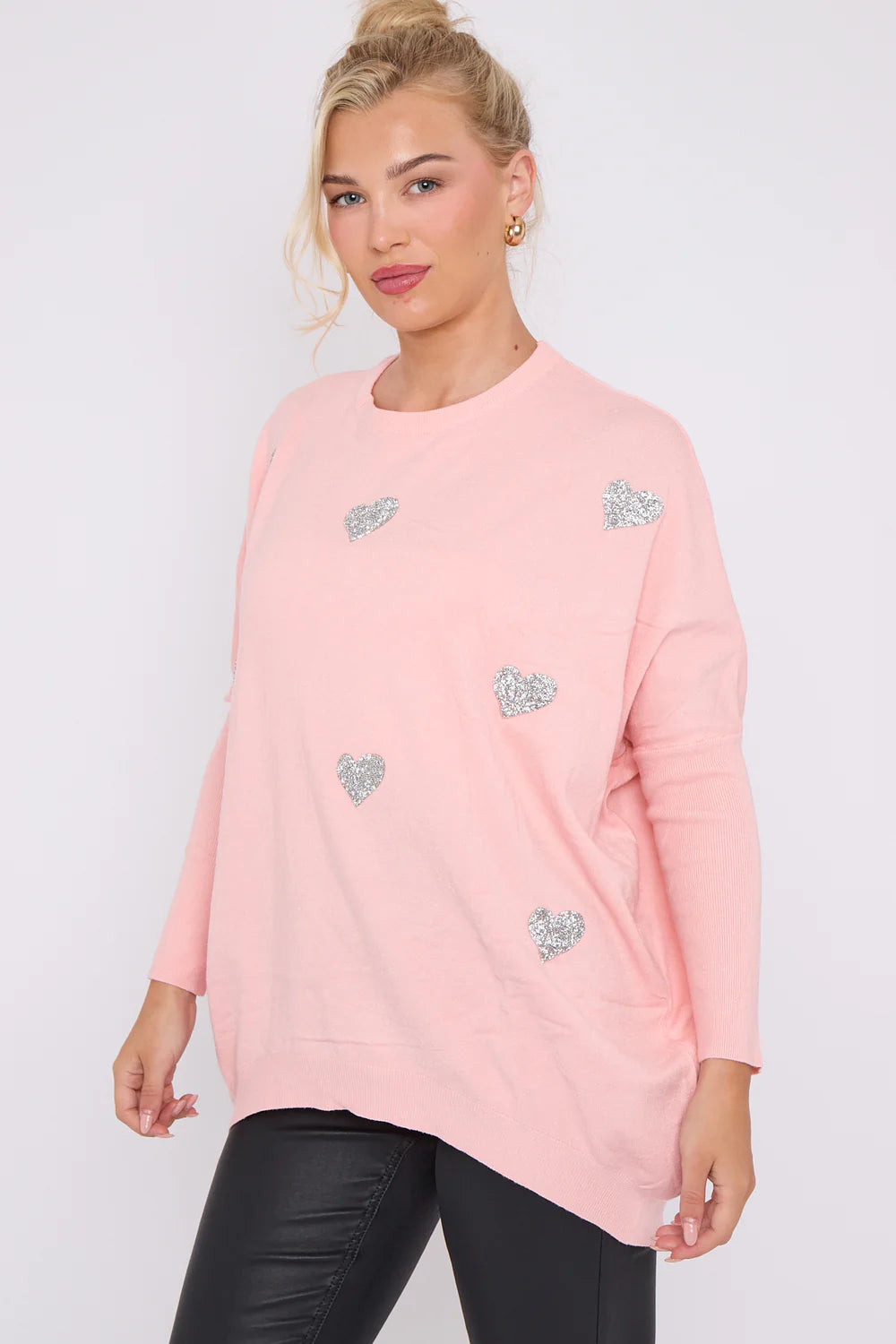 Heart Embellished Jumper